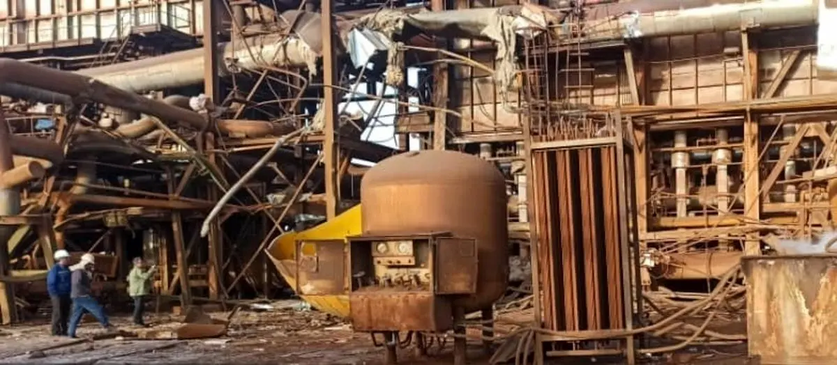 انفجار مخزن ازت در شرکت فولاد شادگان