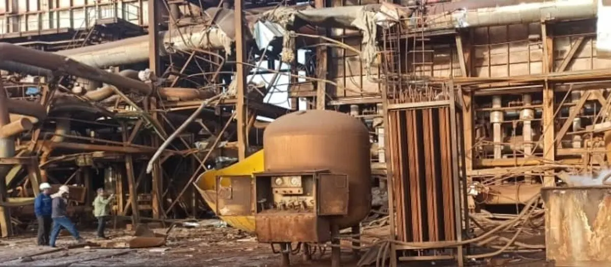 انفجار مخزن ازت در شرکت فولاد شادگان