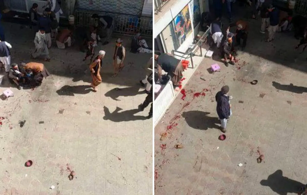 (ویدئو) انفجار در بزرگ‌ترین مرکز خرید و فروش ارز افغانستان