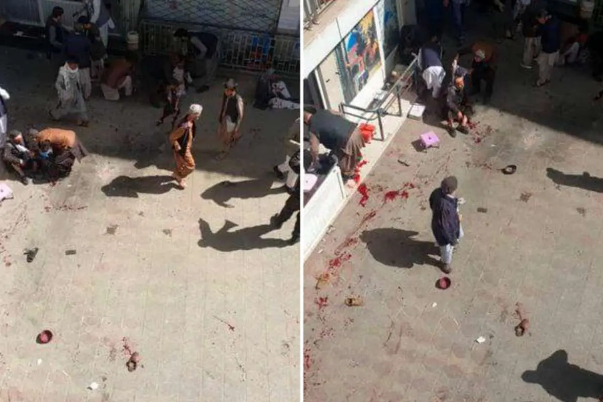 (ویدئو) انفجار در بزرگترین مرکز خرید و فروش ارز افغانستان