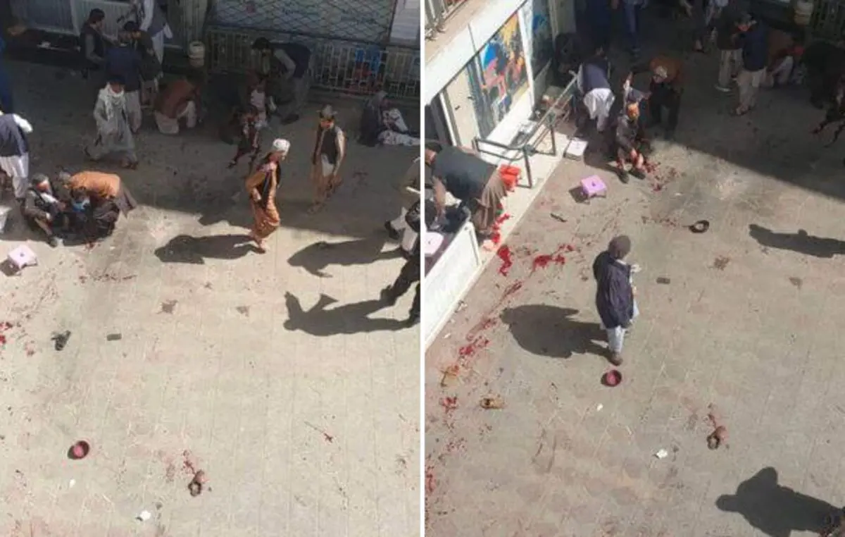 (ویدئو) انفجار در بزرگ‌ترین مرکز خرید و فروش ارز افغانستان