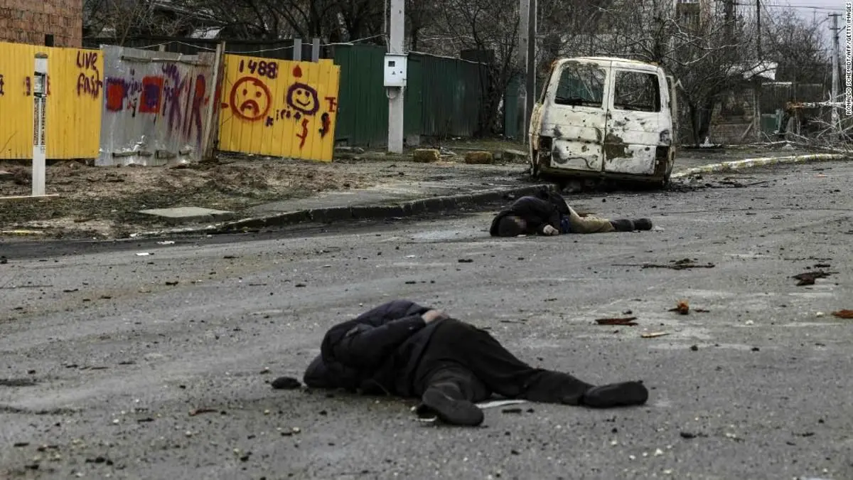 (ویدئو 16+) جنایت جنگی در بوچا؛ روسیه مدعی شد تصاویر جعلی است