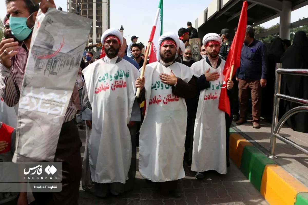 (تصاویر) مراسم تشییع پیکر حجت الاسلام اصلانی در مشهد