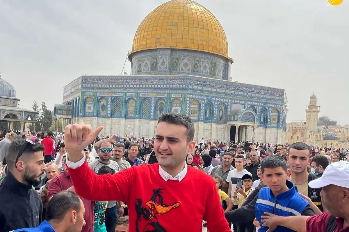(تصاویر) استقبال از «بوراک» سرآشپز مشهور در مسجد الاقصی