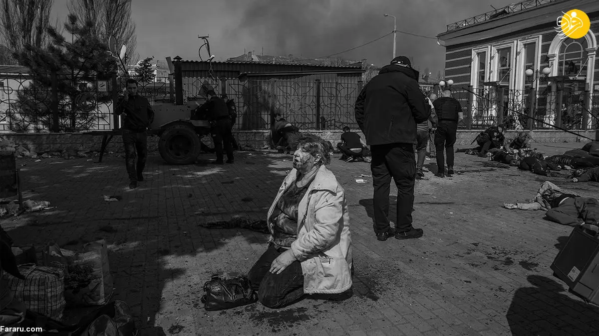(تصاویر) ده‌ها جسد در ایستگاه قطار کراماتورسک