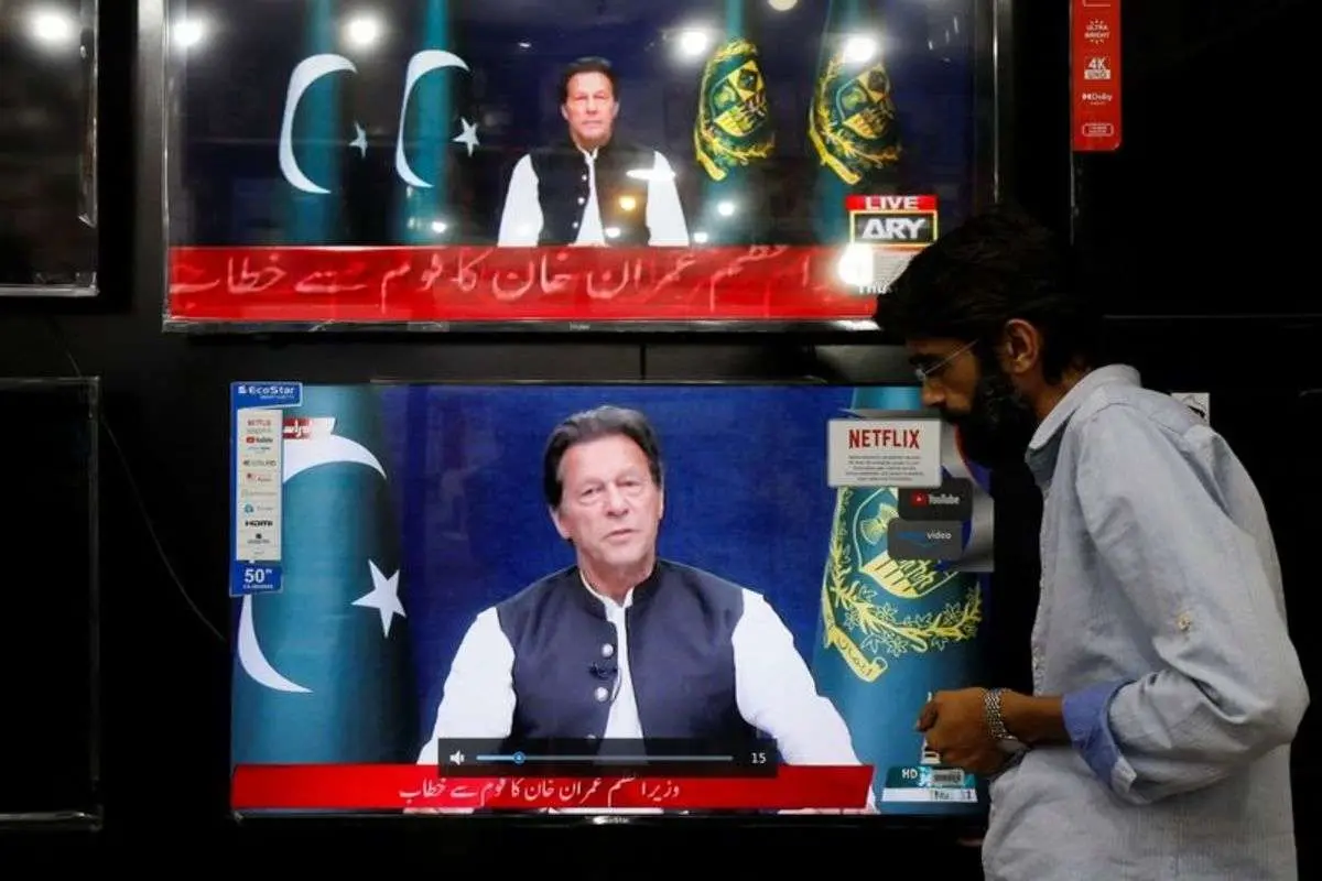 (ویدئو) لحظه برکناری عمران خان