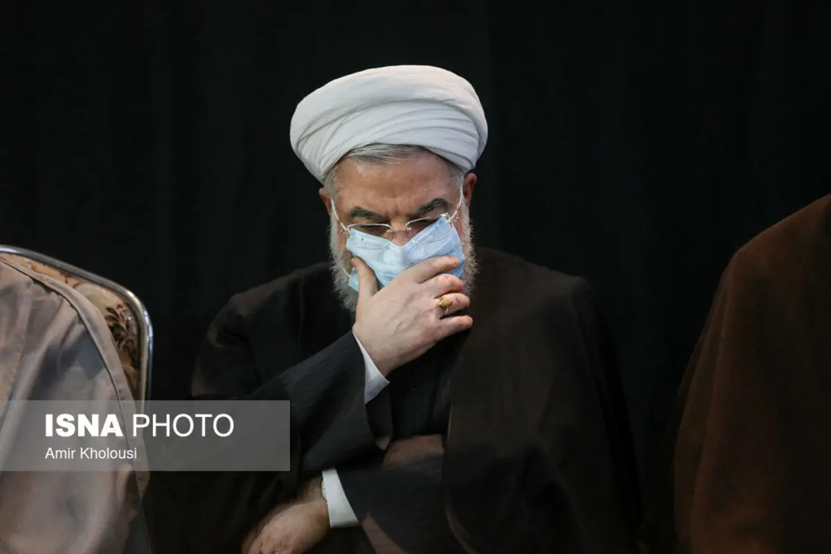 (تصاویر) رئیسی و روحانی در مراسم ترحیم آیت‌الله ری‌شهری