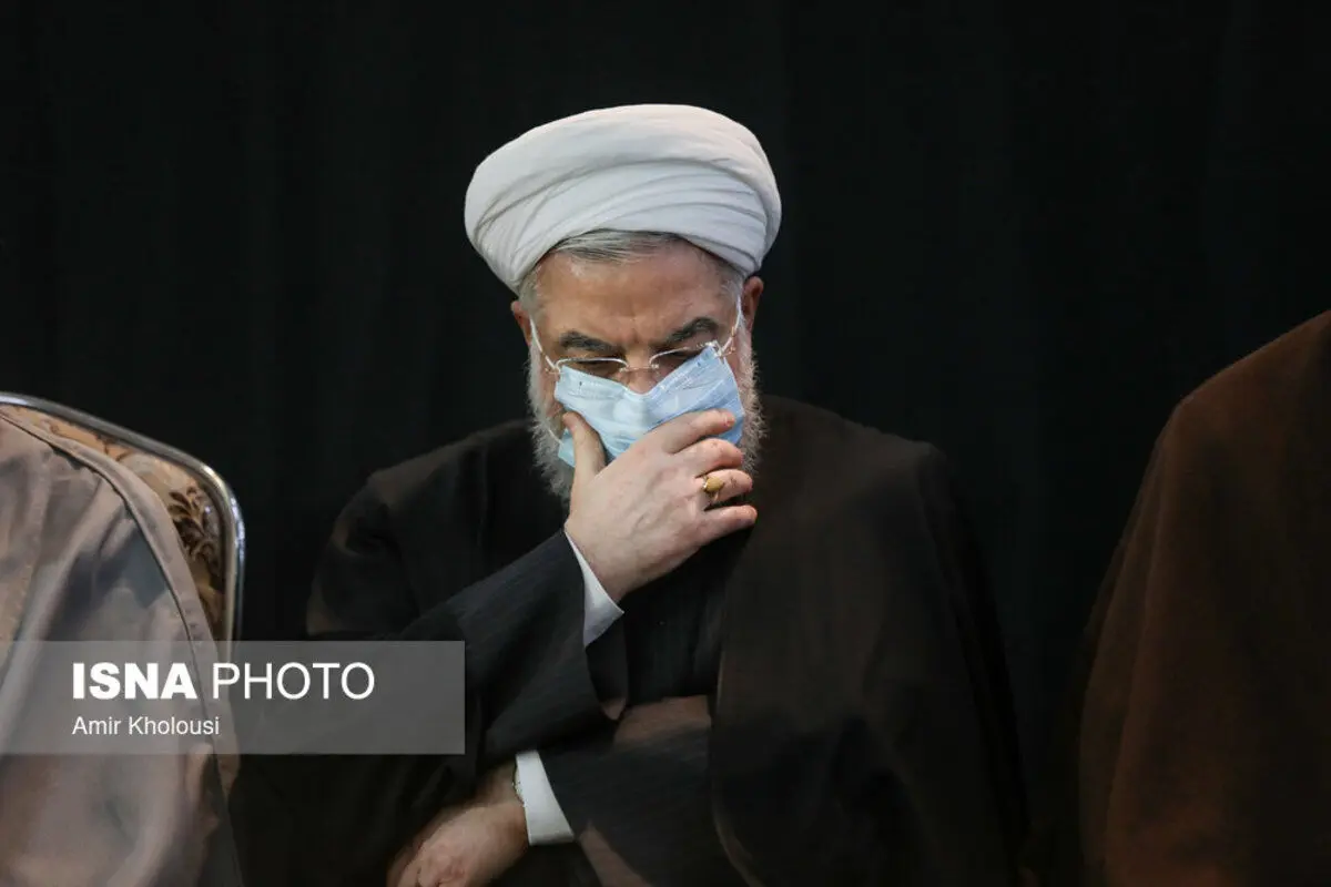 (تصاویر) رئیسی و روحانی در مراسم ترحیم آیت‌الله ری‌شهری
