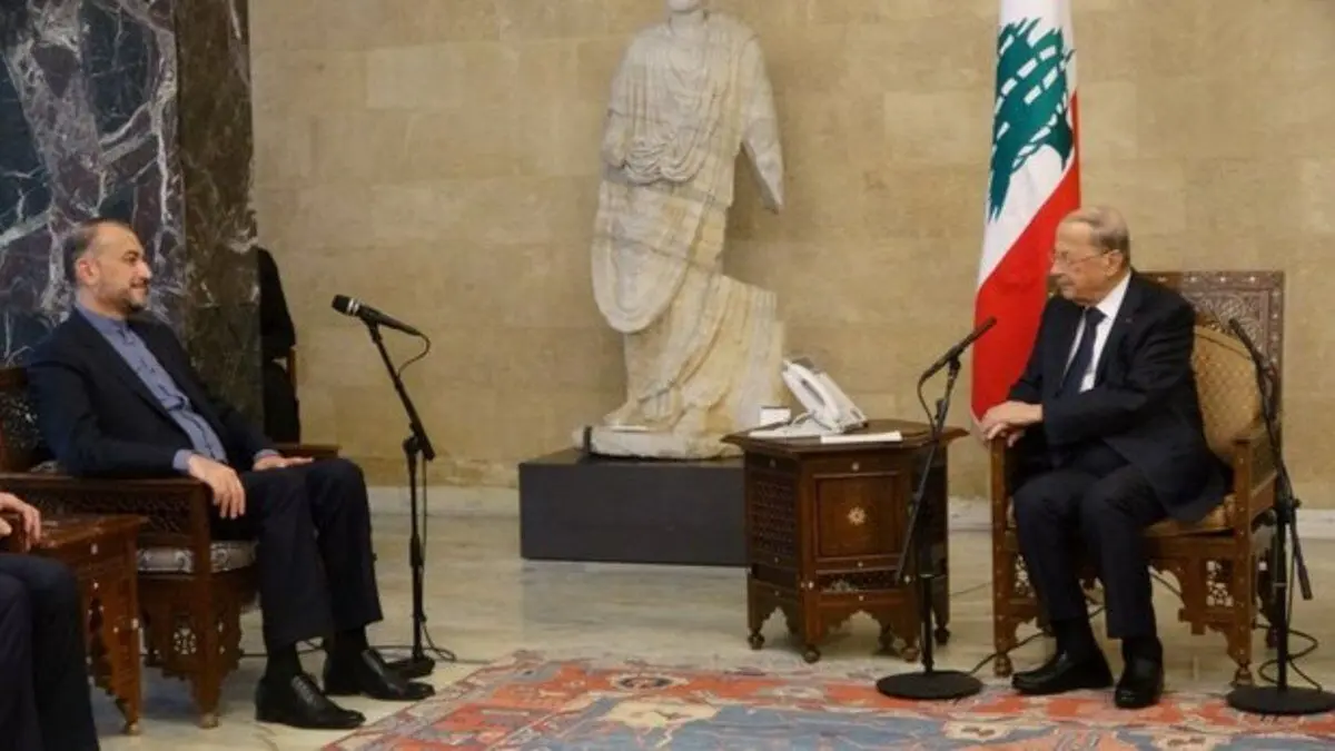 دیدار امیر عبداللهیان با رییس جمهور لبنان