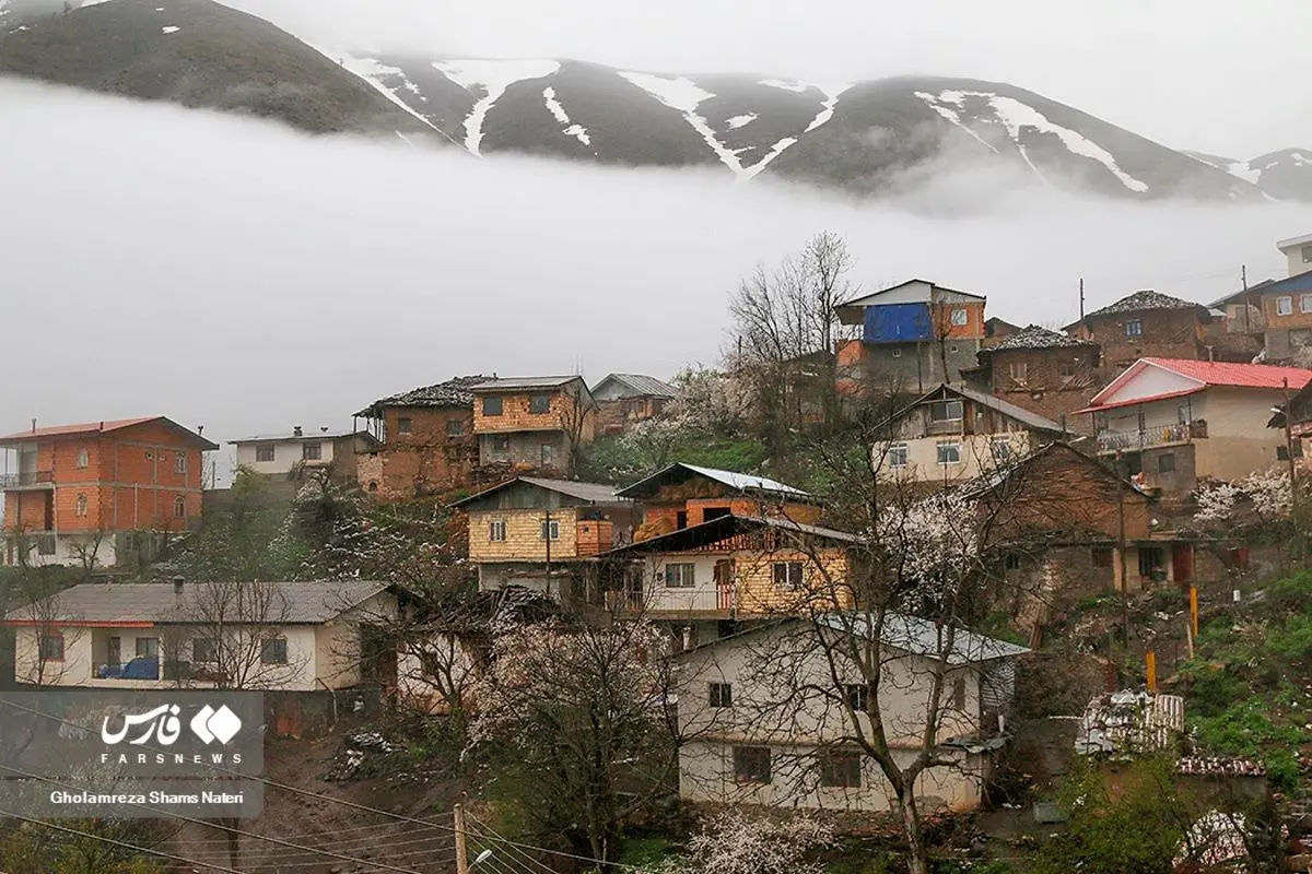 (تصاویر) بهار برفی کوهستان چالوس