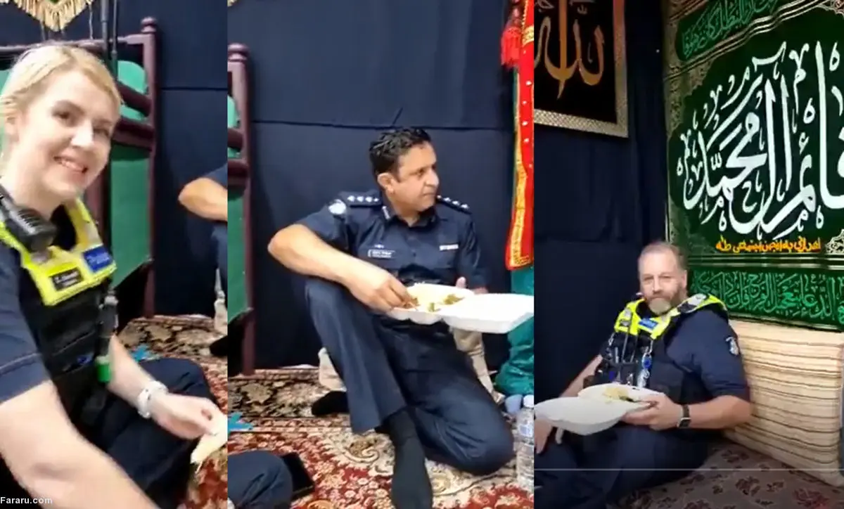 (ویدئو) حضور پلیس استرالیا بر سر سفره نذری در شب قدر