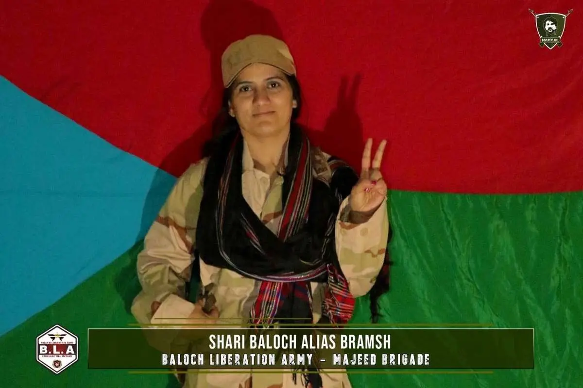 (ویدئو) لحظه منفجر شدن زن انتحاری در کراچی