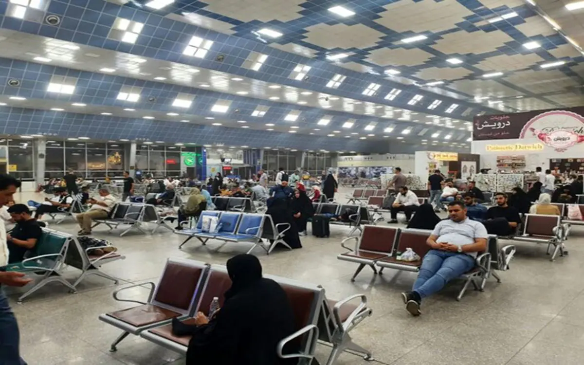 سرگردانی ۱۳ ساعته مسافران ایرانی بعد از لغو پرواز‌ها در نجف