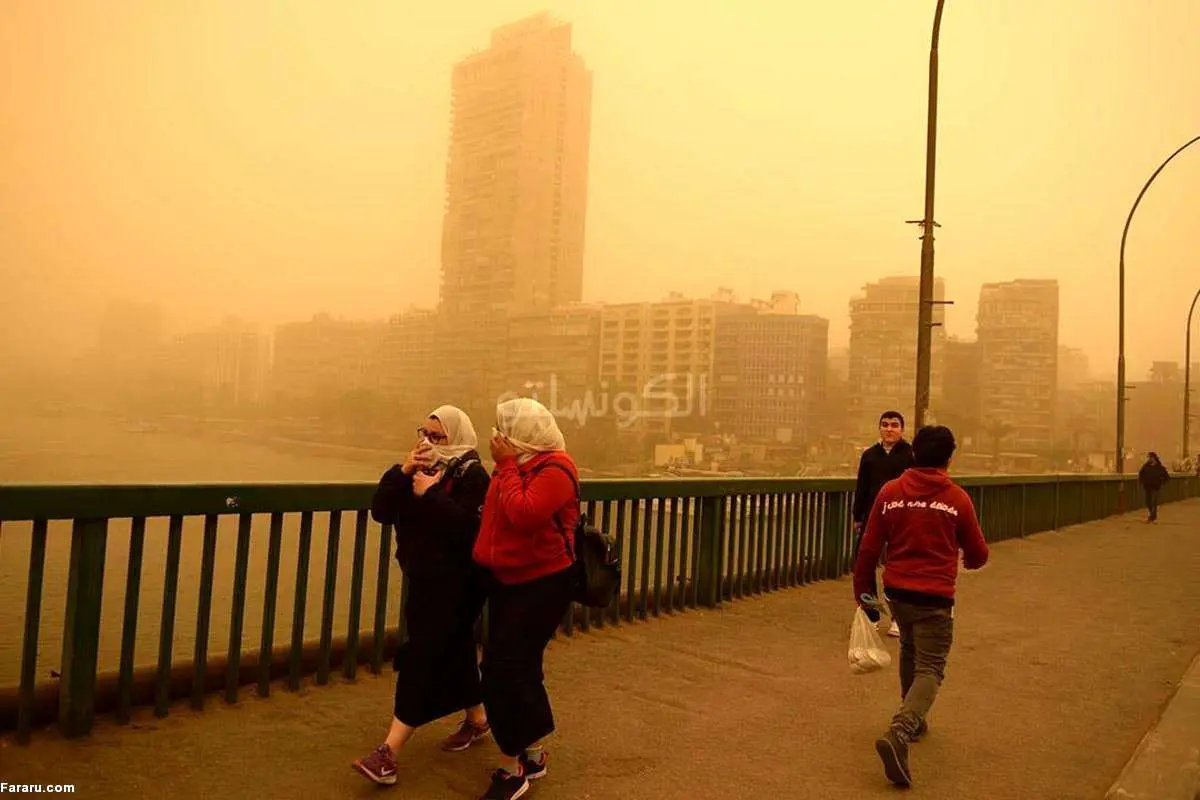 (ویدئو) طوفان گرد و غبار شهر دوحه را فرا گرفت