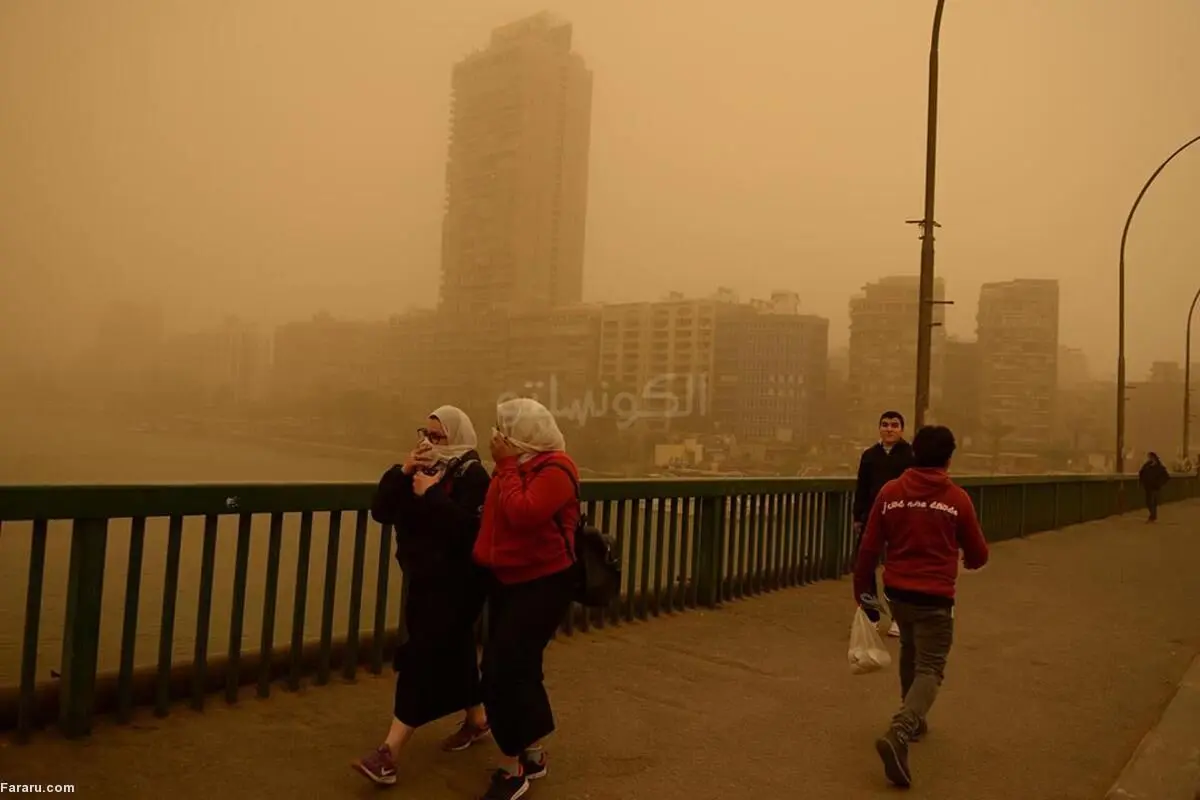 (ویدئو) طوفان گرد و غبار شهر دوحه را فرا گرفت