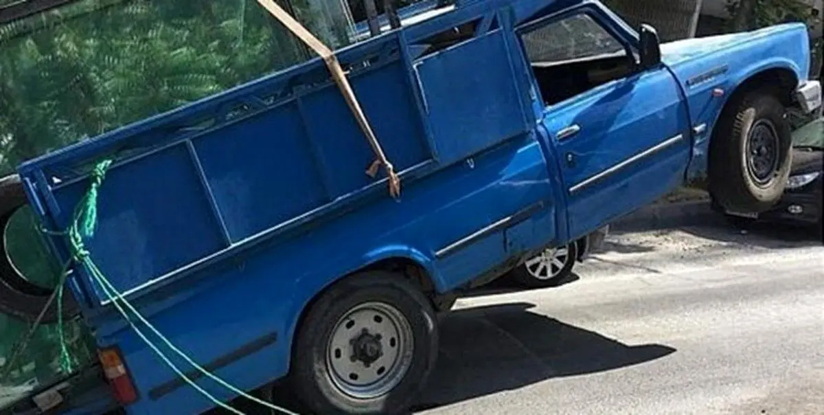 (ویدئو) وقتی خدا به نیسان آبی رحم می‌کند