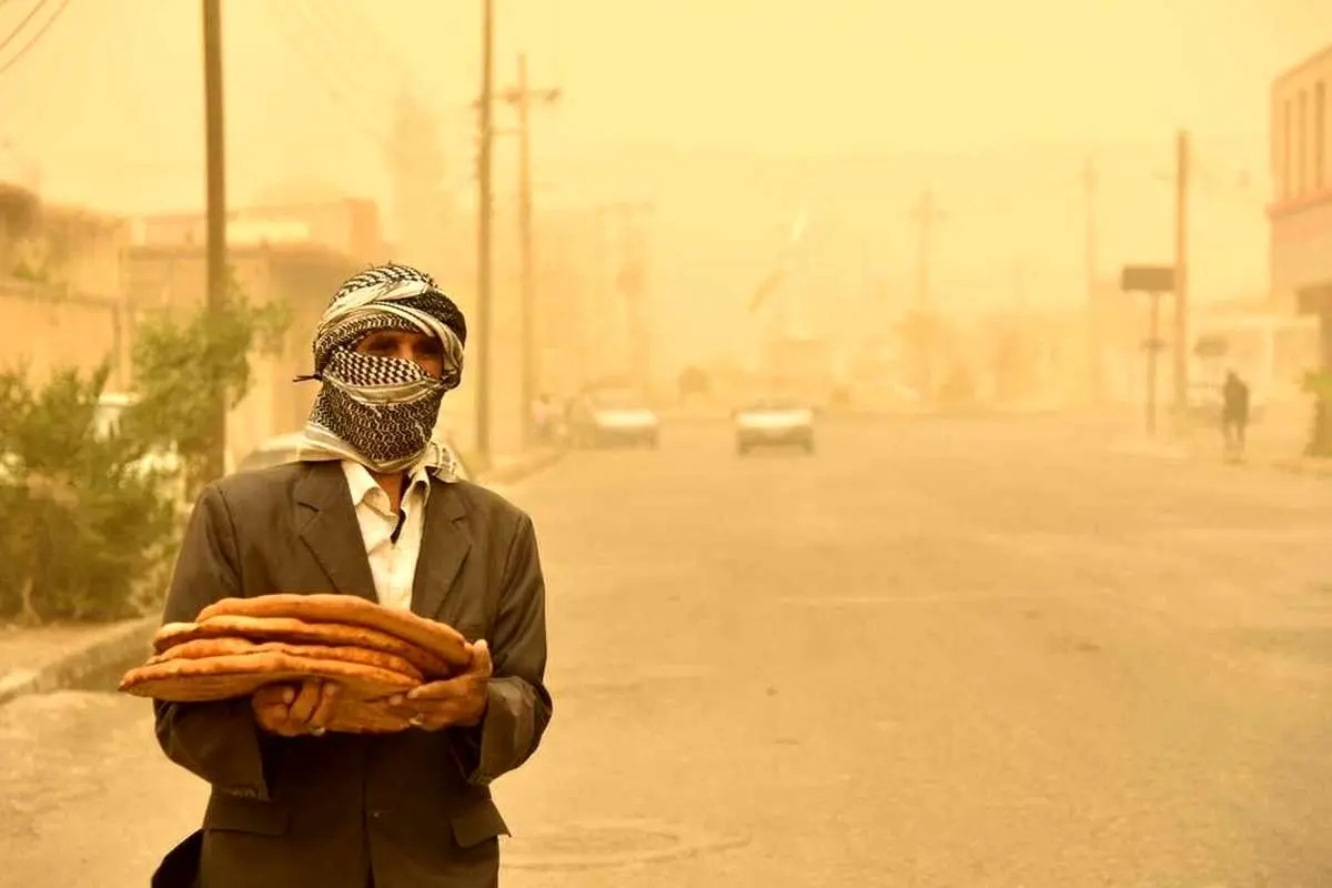 هشدار نارنجی تاثیر توده گرد و خاک بر خوزستان