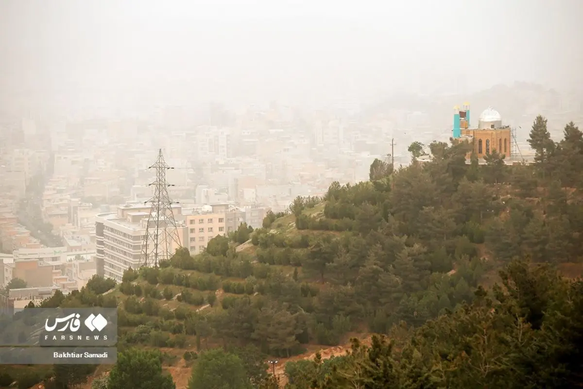 (تصاویر) سنندج غرق در گرد و غبار