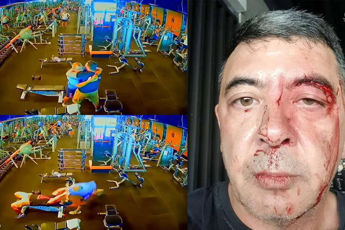 (ویدئو) دعوای عجیب در باشگاه بدنسازی!