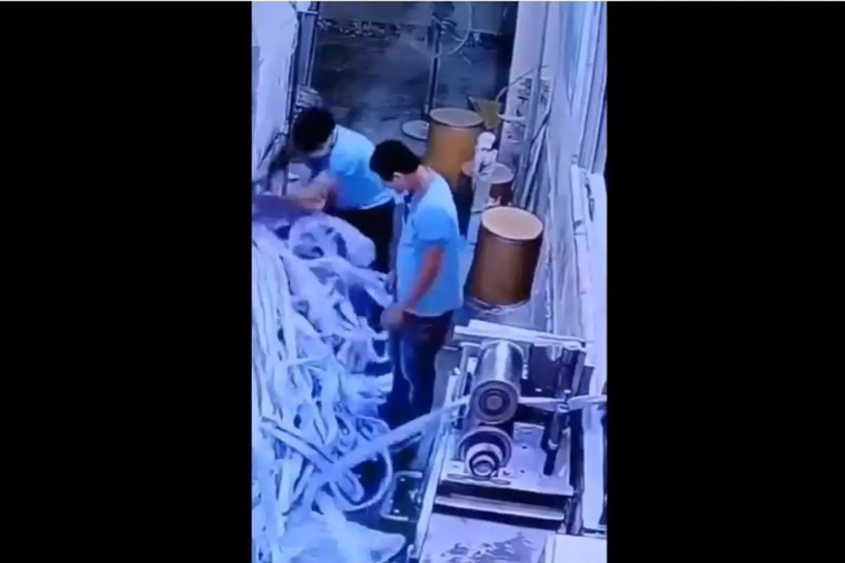 (ویدئو) نجات معجزهآسای جان یک کارگر