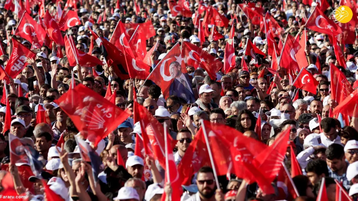 (تصاویر) تجمع گسترده حامیان سیاستمدار مخالف اردوغان