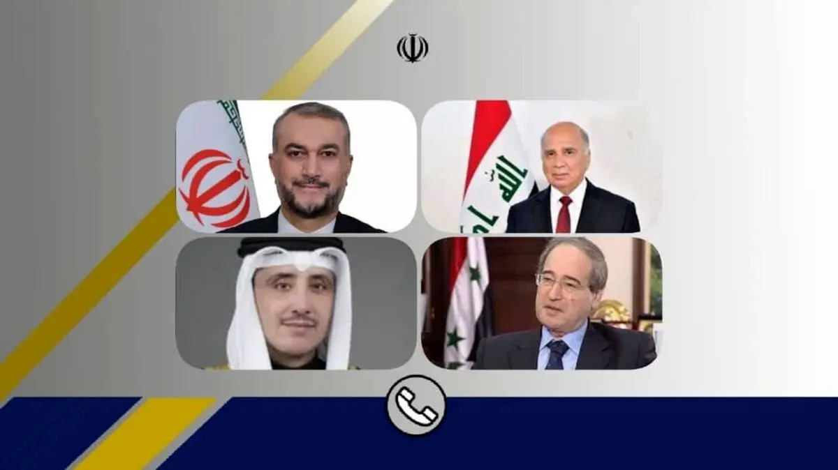 رایزنی امیرعبداللهیان با وزیران خارجه سه کشور درمورد گرد و غبار