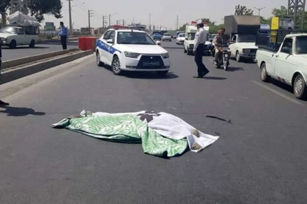 تصادف مرگبار وانت و پراید در بزرگراه آزادگان