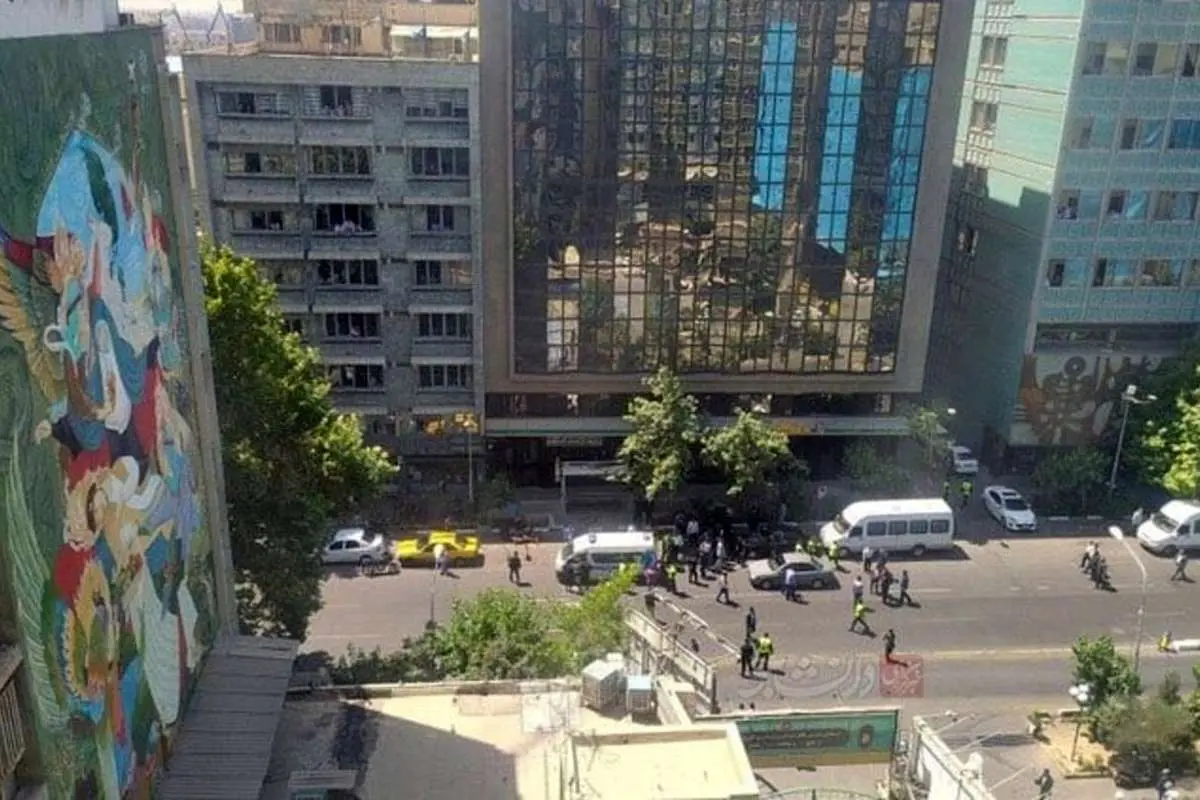 (ویدئو) محل سوء قصد به ماموران ناجا در خیابان طالقانی