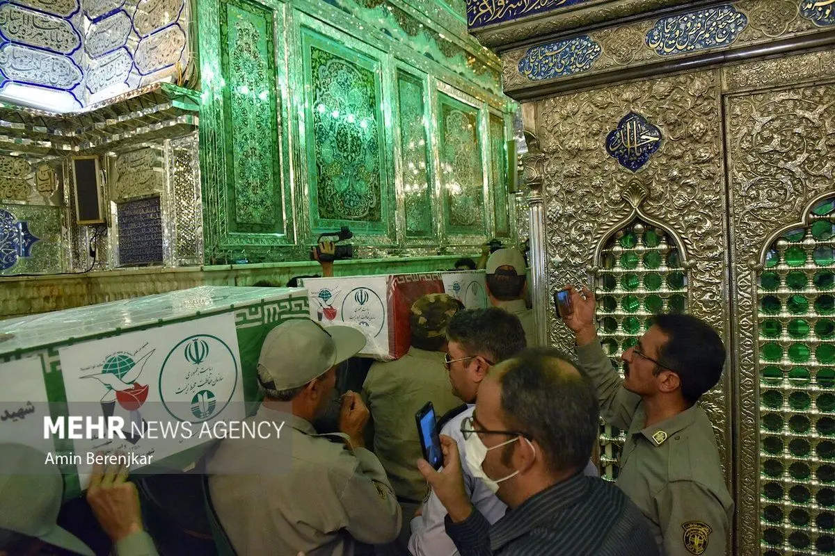 (تصاویر) تشییع پیکر دو شهید محیط‌بان در شیراز