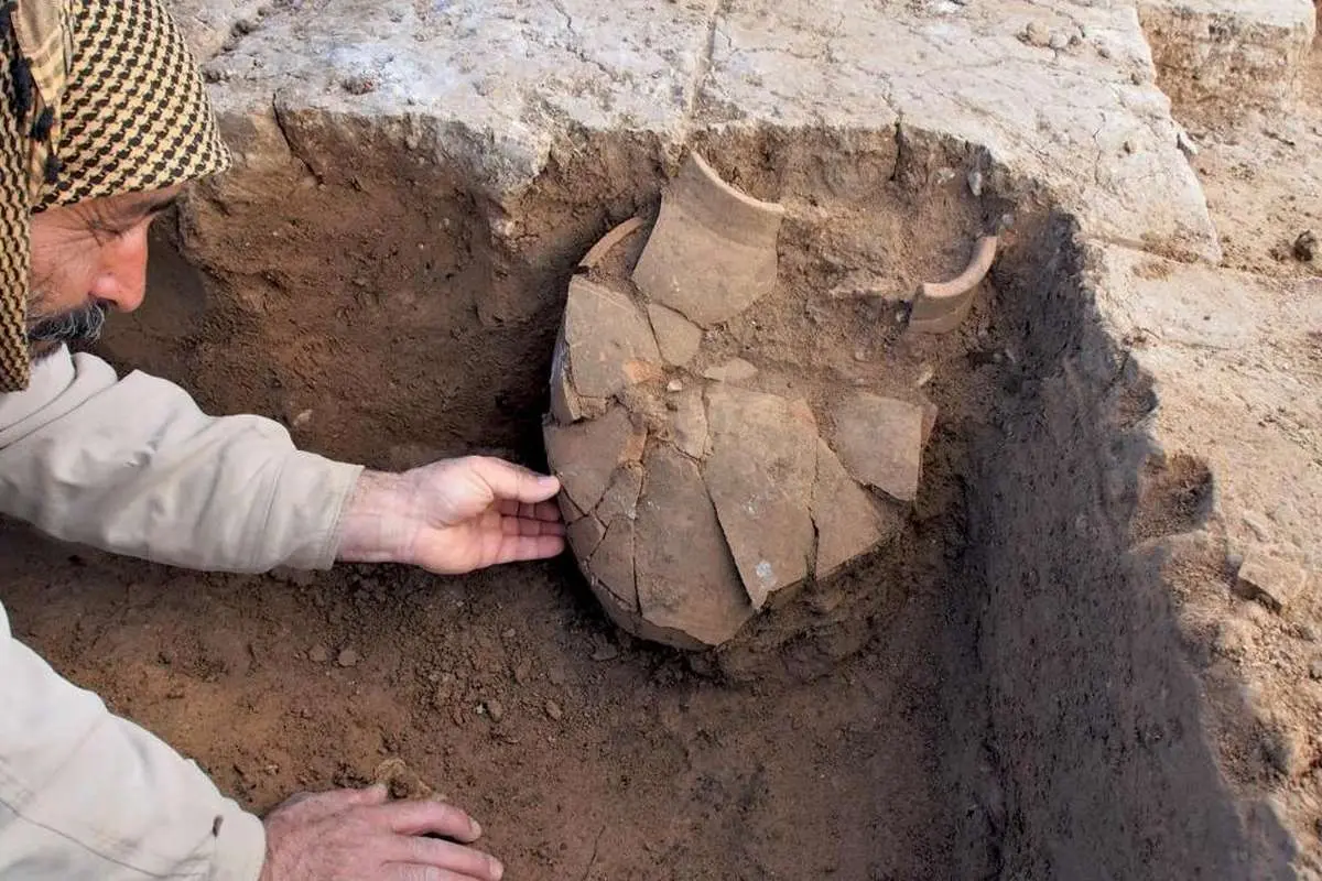 (تصاویر) آشکار شدن شهر ۳۴۰۰ ساله با کاهش سطح آب دجله