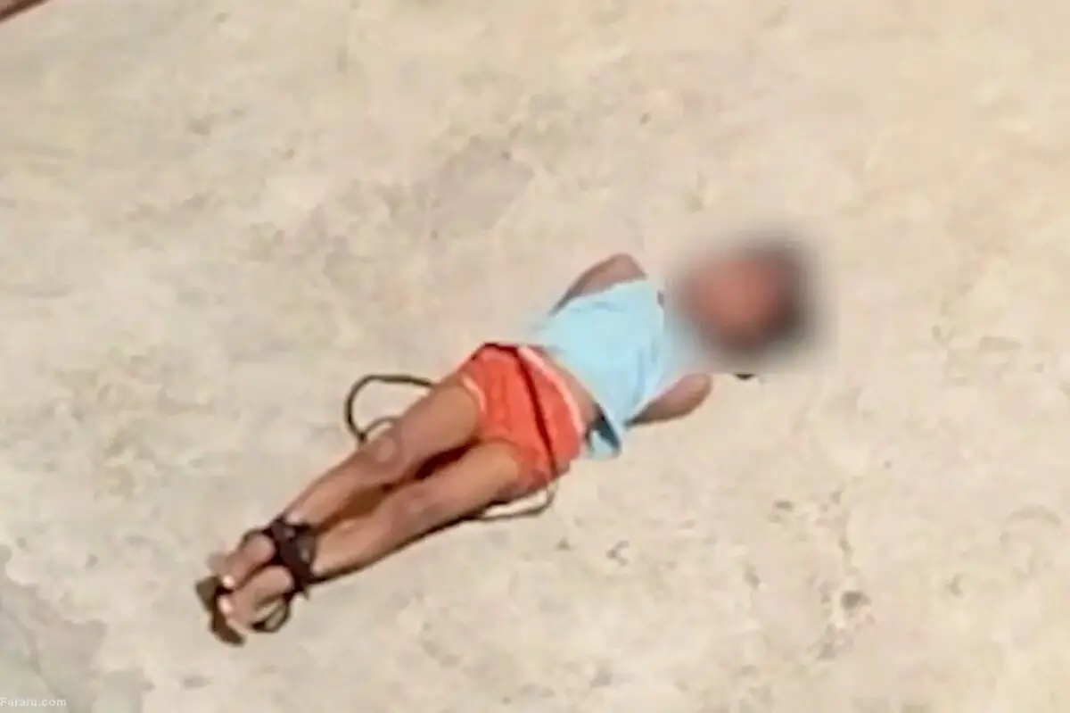 (ویدئو) مادر عصبانی دخترش را روی سقف سوزان بست!