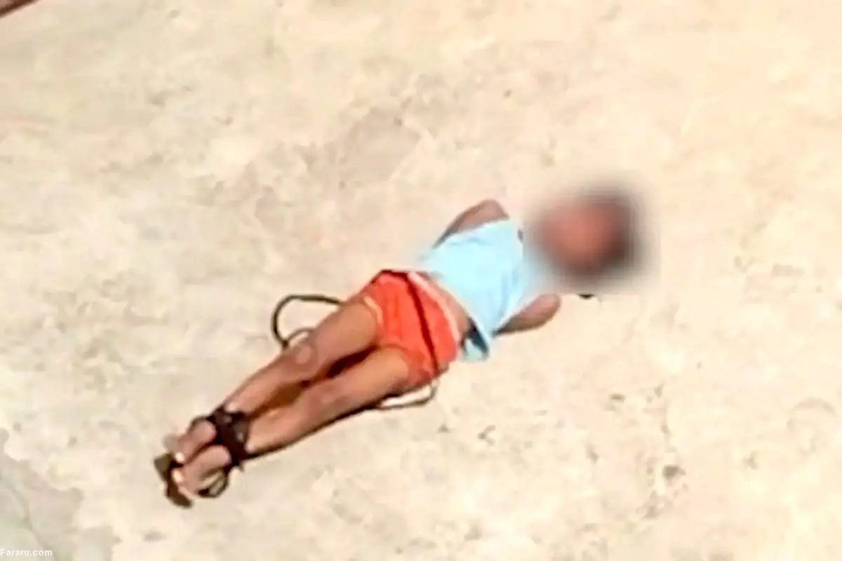 (ویدئو) مادر عصبانی دخترش را روی سقف سوزان بست!
