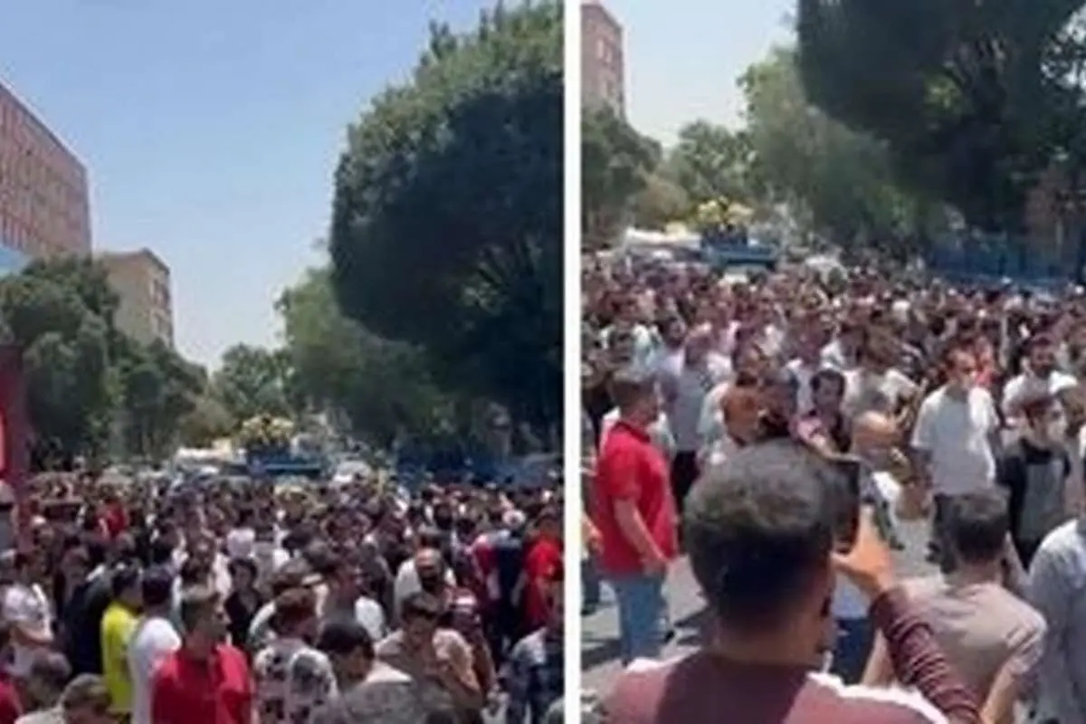 (ویدئو) تجمع کسبه امینحضور تهران