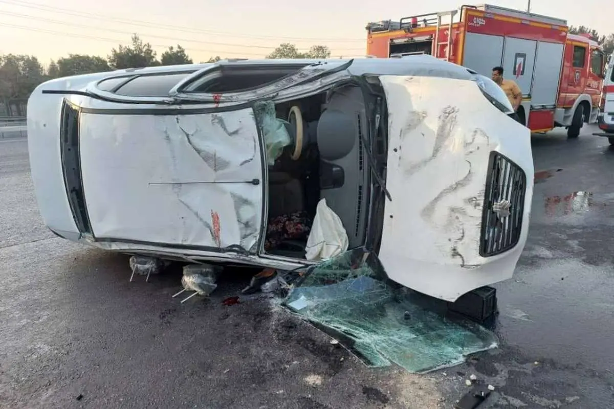 واژگونی مرگبار تیبا در جنوب تهران
