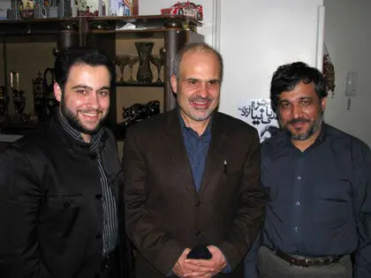 عکس> دیدار قوچانی با علی تاجرنیا