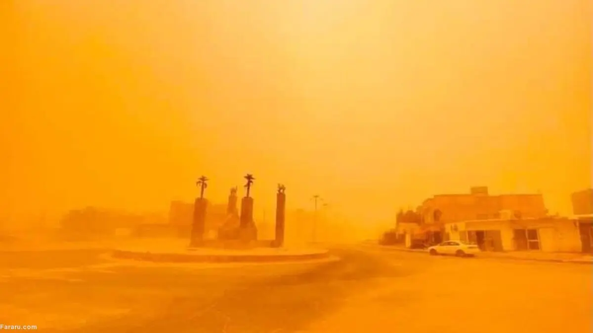 (ویدئو) طوفان گرد و غبار جدید عراق را درنوردید
