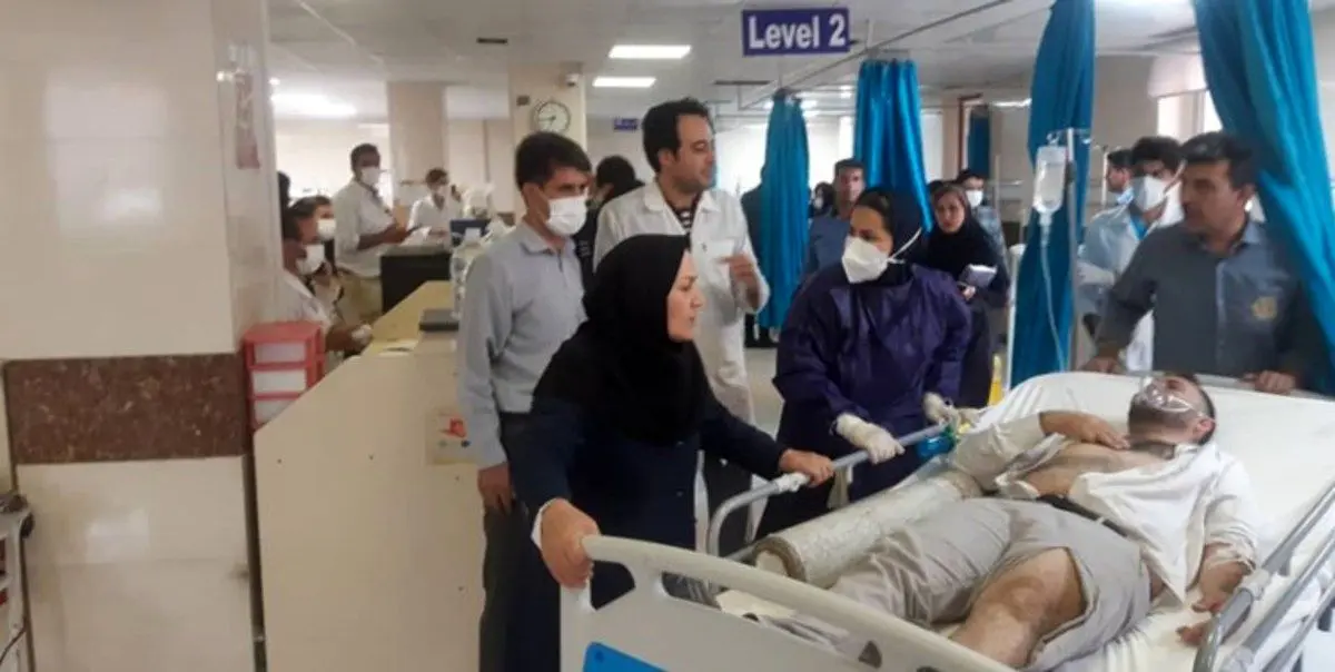 ۱۲۶ مصدوم حادثه کارخانه کربنات سدیم شیراز مرخص شدند