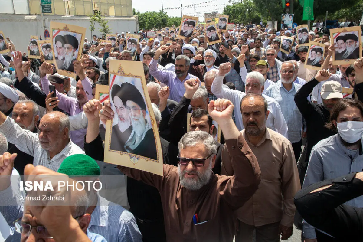 (تصاویر) راهپیمایی ۱۵ خرداد در قم