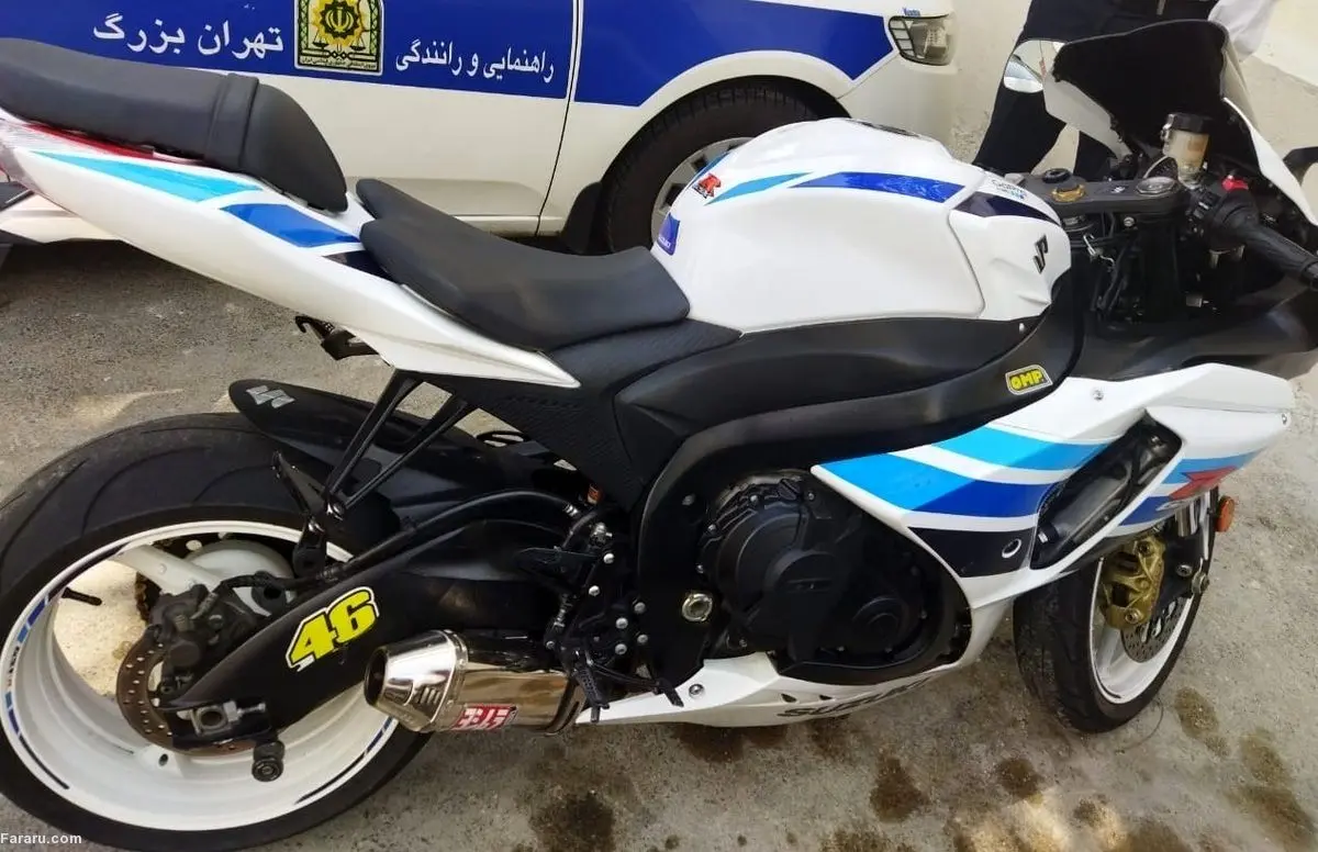 (عکس) توقیف ۳ موتور سنگین در تهران