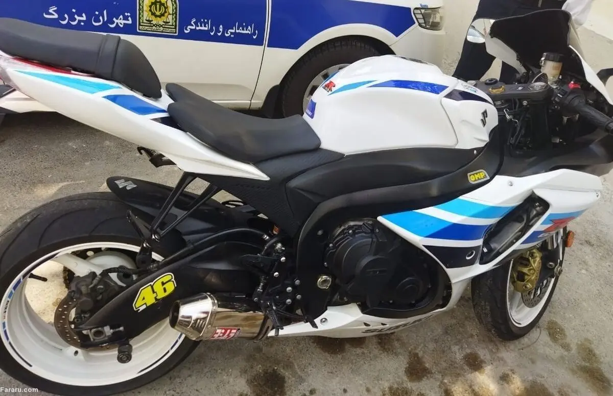 (عکس) توقیف ۳ موتور سنگین در تهران