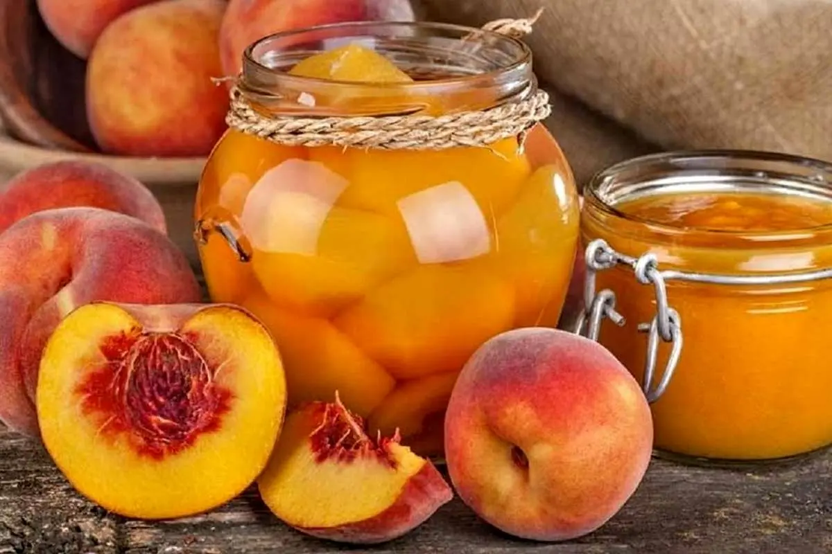طرز تهیه کمپوت هلو در منزل