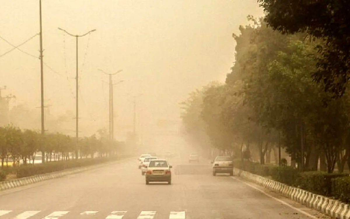 نفوذ و گسترش گرد و غبار در غرب و جنوب تهران