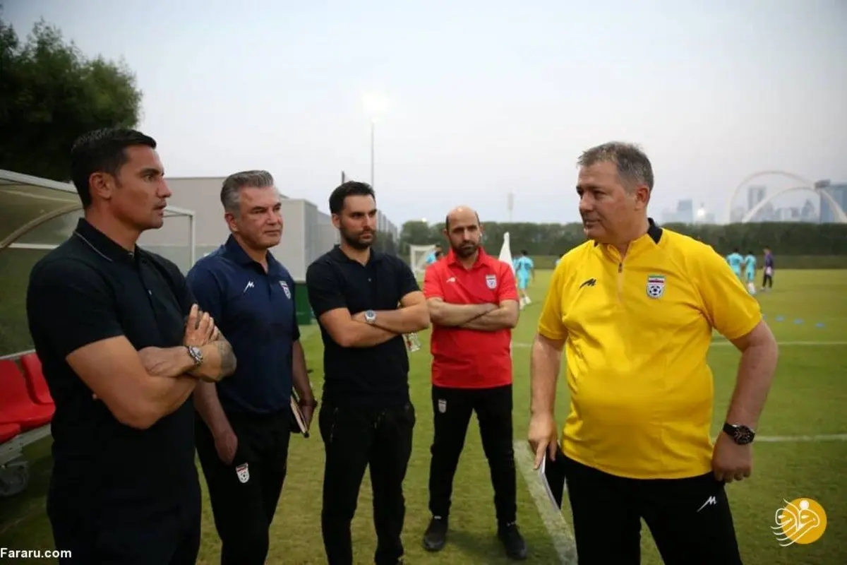 سفیر جام‌جهانی در تمرین تیم ملی