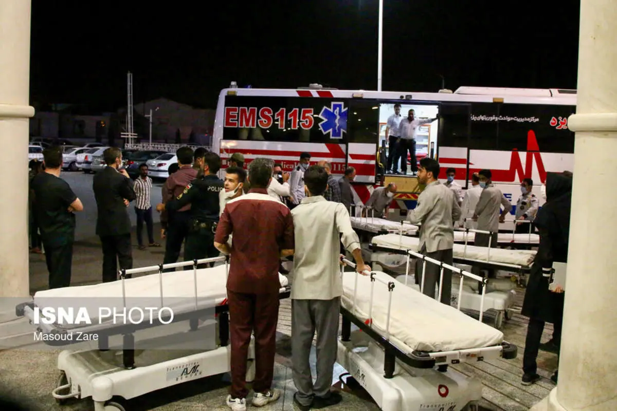 (تصاویر) مصدومین حادثه قطار مشهد- یزد