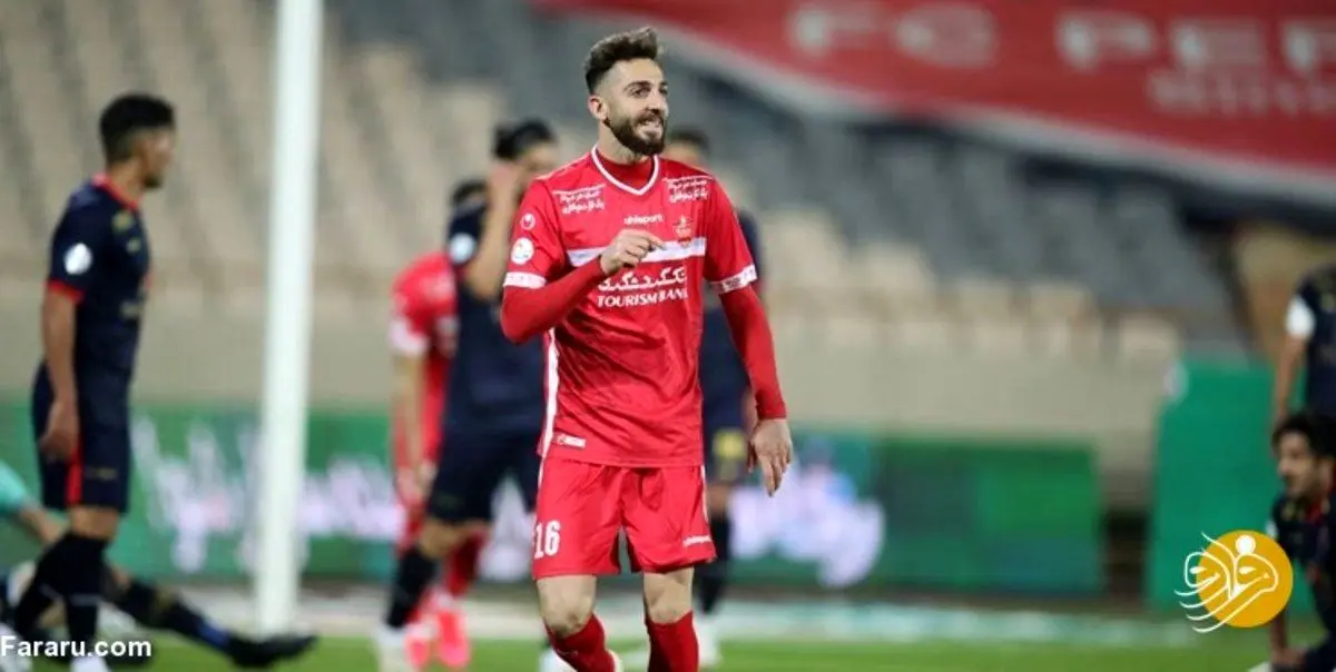 (عکس) مهاجم پرسپولیس با بینی عمل‌کرده