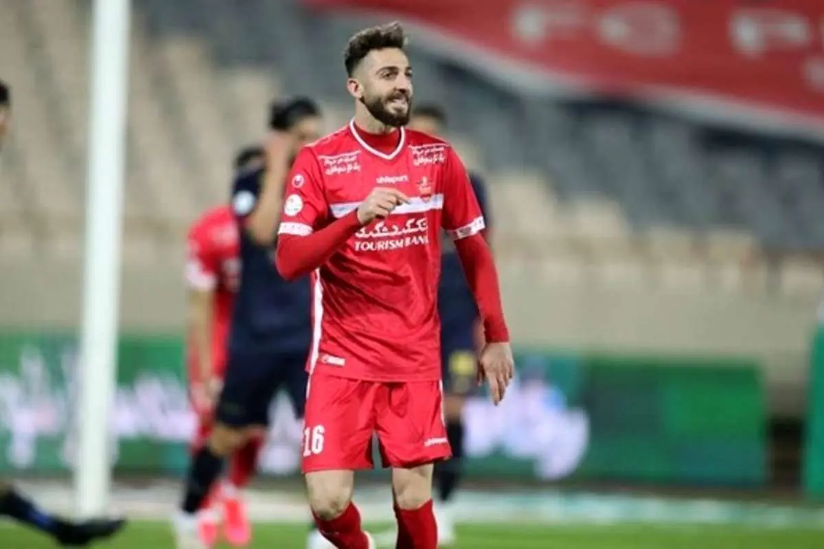 (عکس) مهاجم پرسپولیس با بینی عملکرده