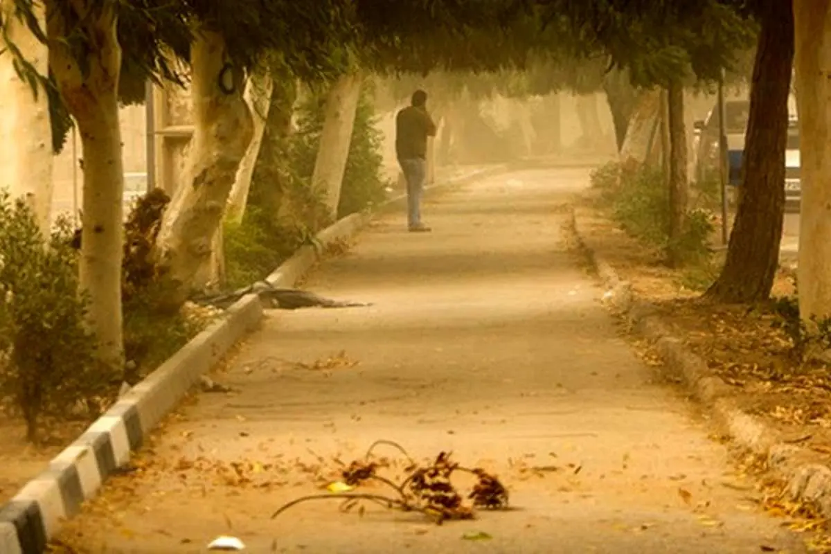 گردوخاک و باد شدید در برخی شهرها