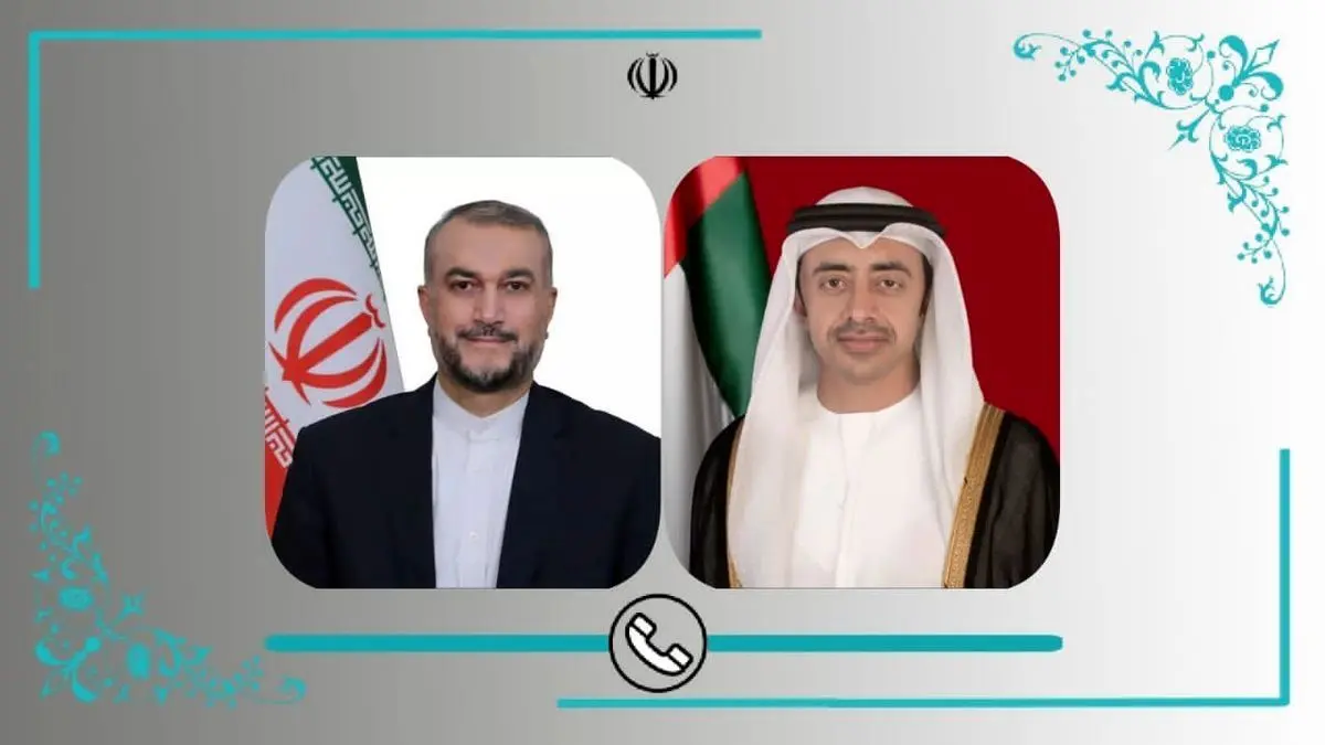 گفت و گوی وزرای خارجه ایران و امارات
