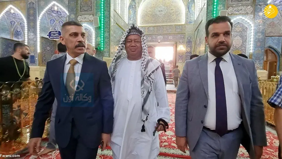 (عکس) حضور دبیرکل اوپک در حرم امام حسین(ع)
