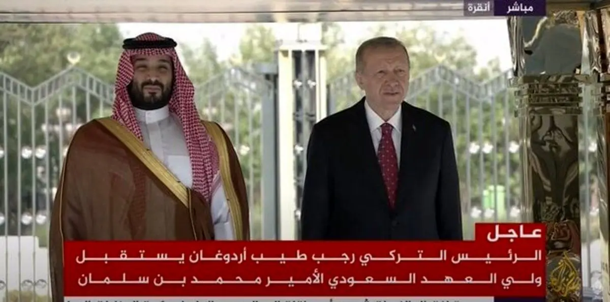 بن‌سلمان با استقبال اردوغان وارد ترکیه شد